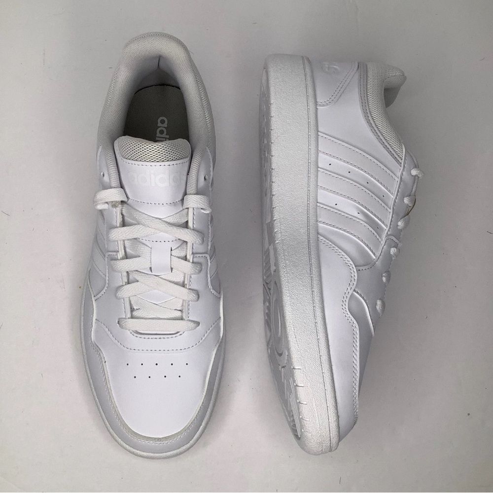 Adidas Hoops 3.0 Low Classic Vintage White Basketball Women Sneaker Shoes Sz 9.5 - Picture 2 of 9